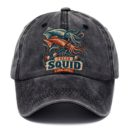 Squid And Net Stack Fishing Club Classic Cap – Graphite