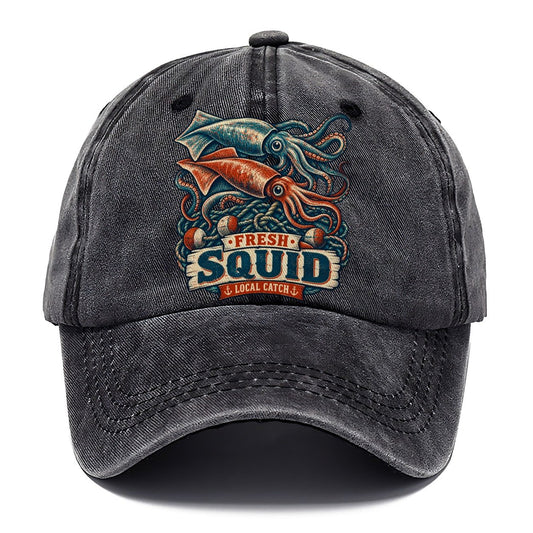 Squid And Net Stack Fishing Club Classic Cap – Graphite