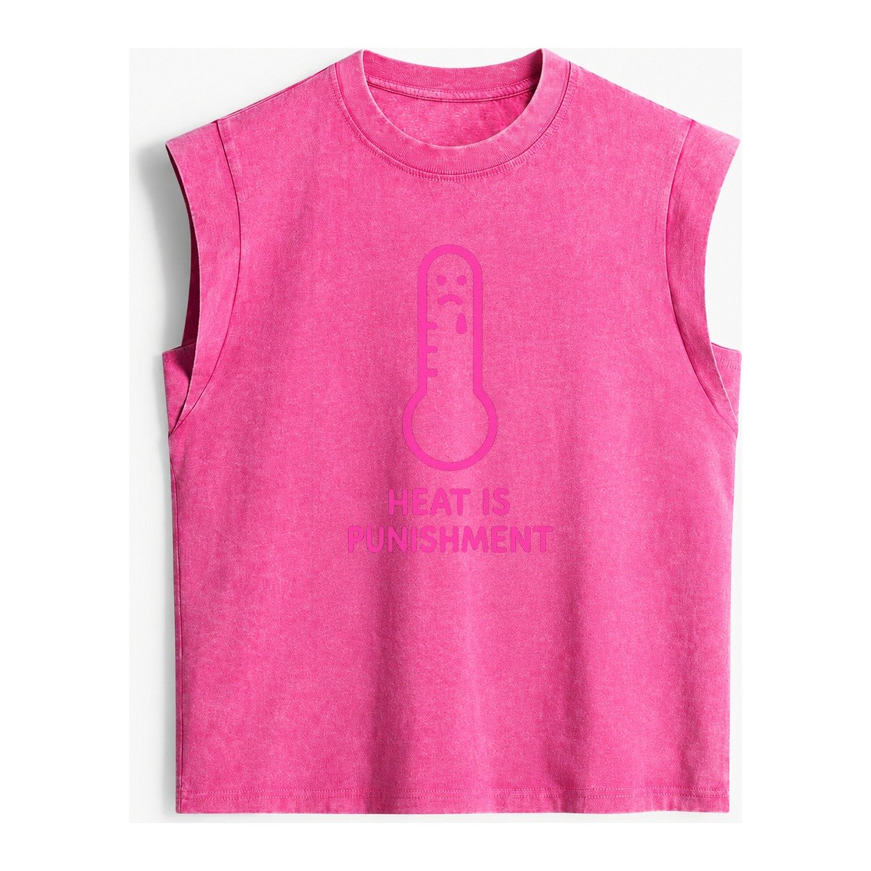 The Crow Judges Silently Black Crow With Disapproving Look Vintage Washed Tank – Pink