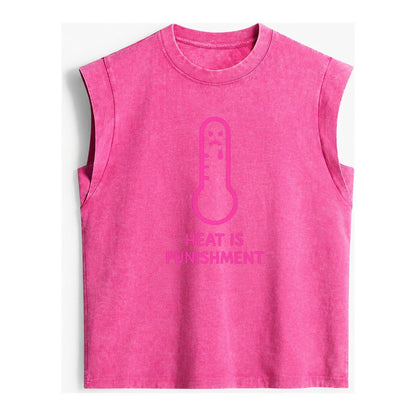 The Crow Judges Silently Black Crow With Disapproving Look Vintage Washed Tank – Pink