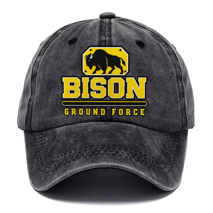 Bison Ground Force Heavy Duty Classic Cap – Graphite