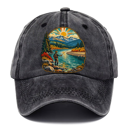 River Bend Fly Water Fishing Club Classic Cap – Graphite