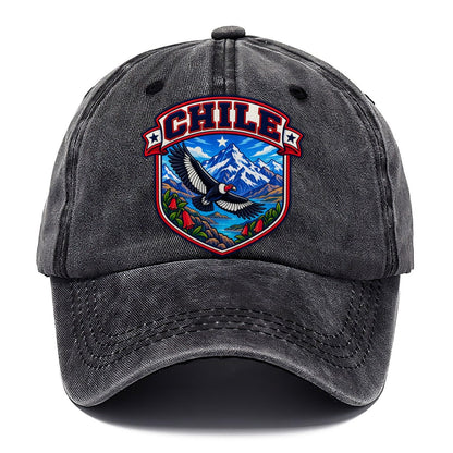 Chile Retro Badge Country Logos Classic Cap – Graphite