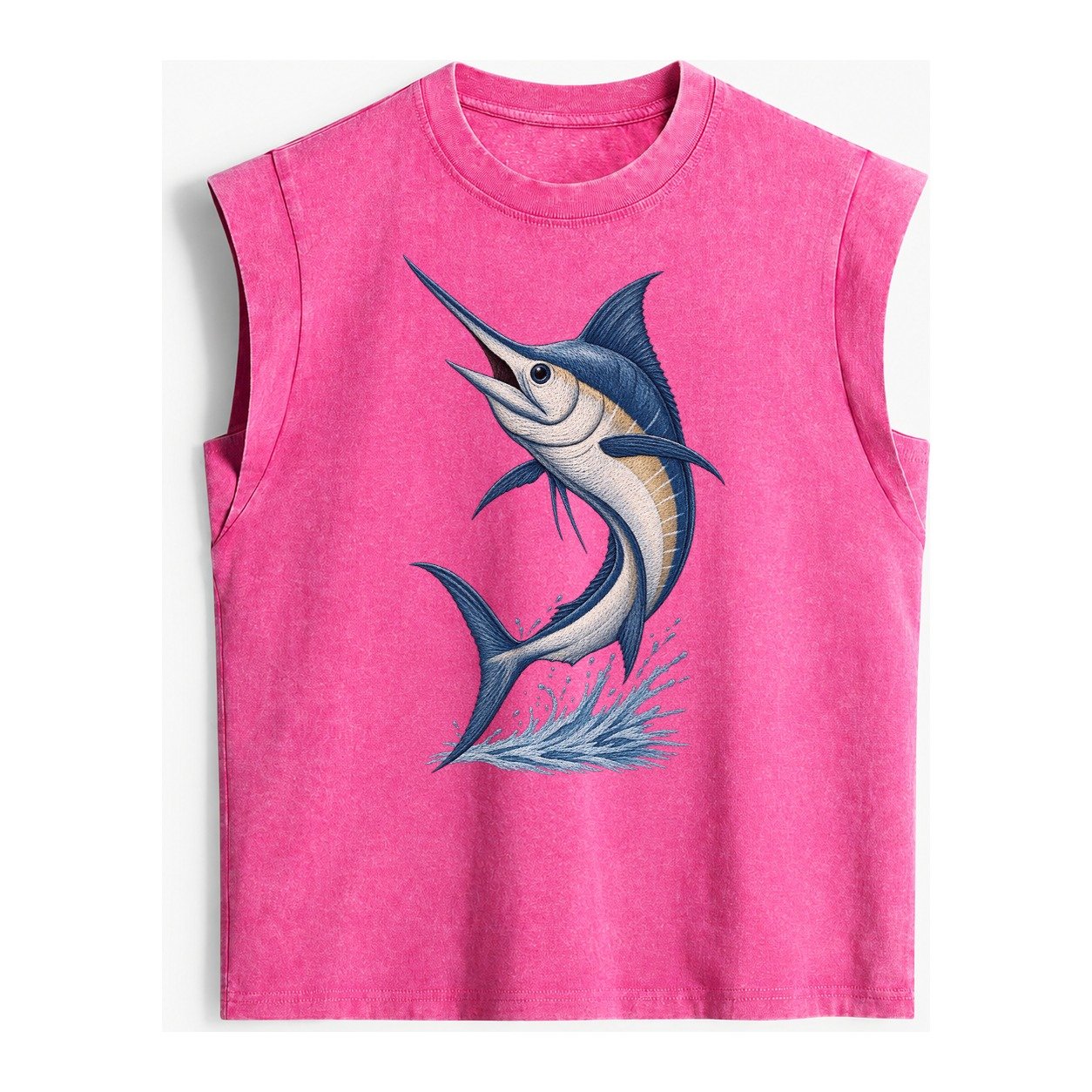 Marlins Majesty Vintage Washed Tank – Pink