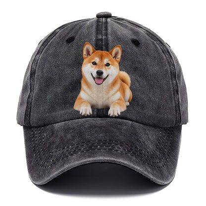 Shiba Inu Lying Down Top Breeds Classic Cap – Graphite