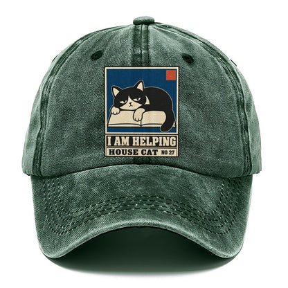 I Am Helping Neko Says No Classic Cap – Forest Mist