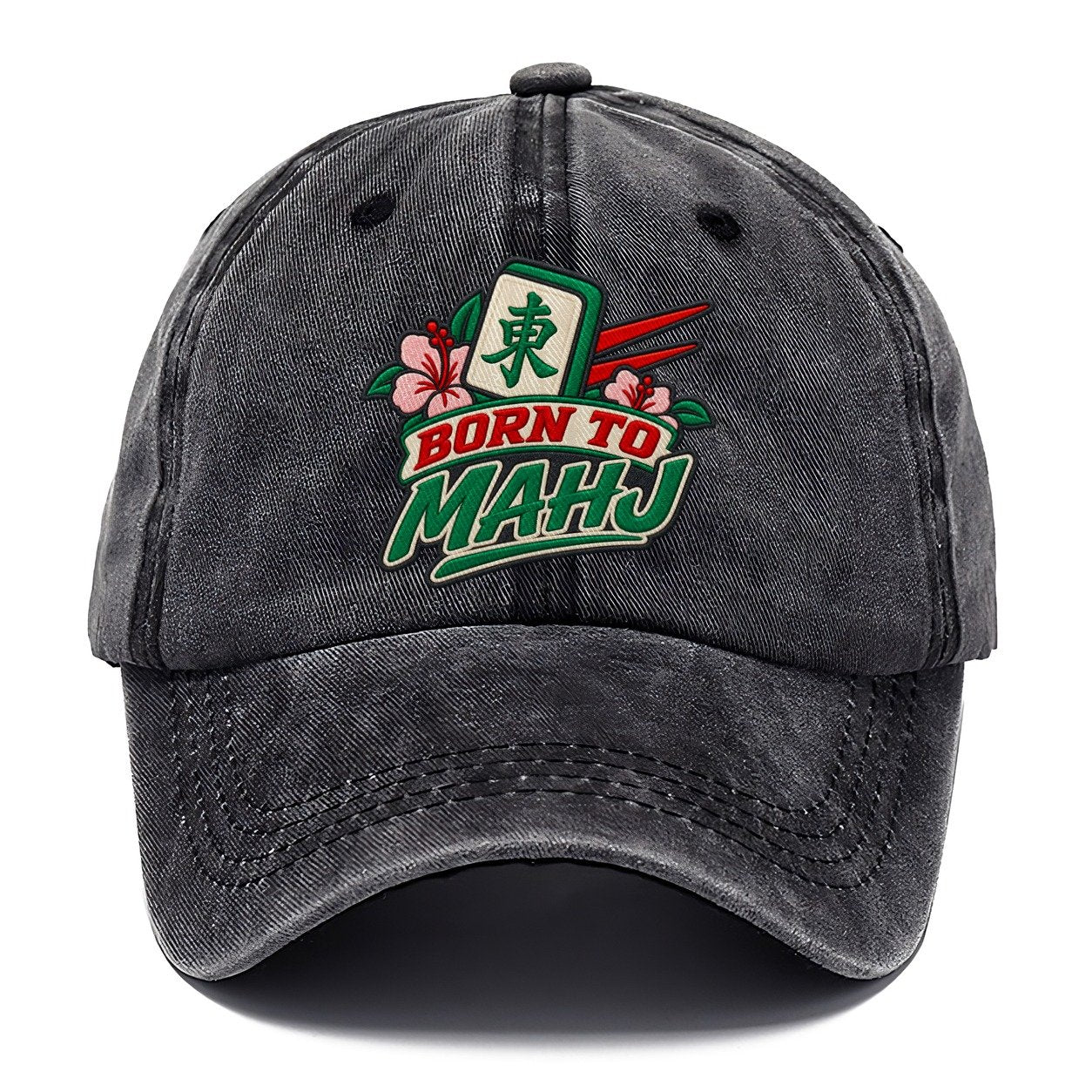 Born To Mahj Mahjong Game Night Classic Cap – Graphite