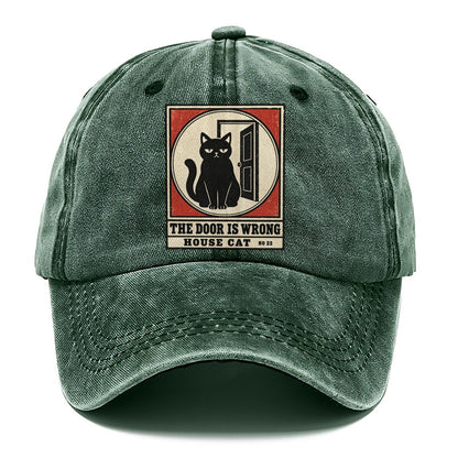 The Door Is Wrong Neko Says No Classic Cap – Forest Mist