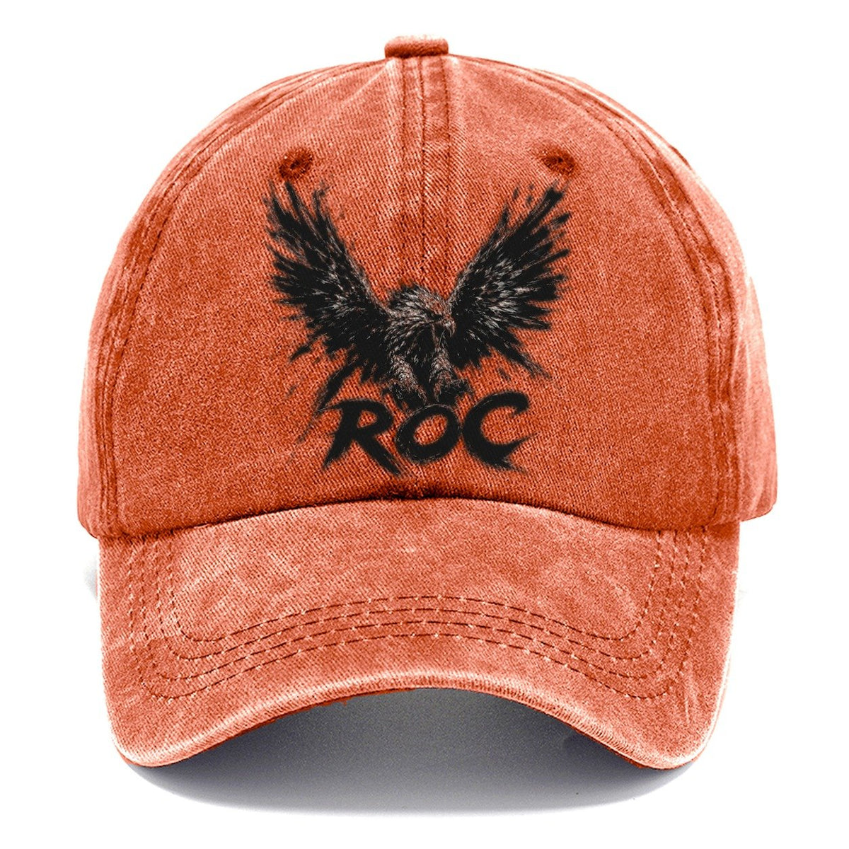Dark Gestural Marks Classic Cap – Terracotta Clay