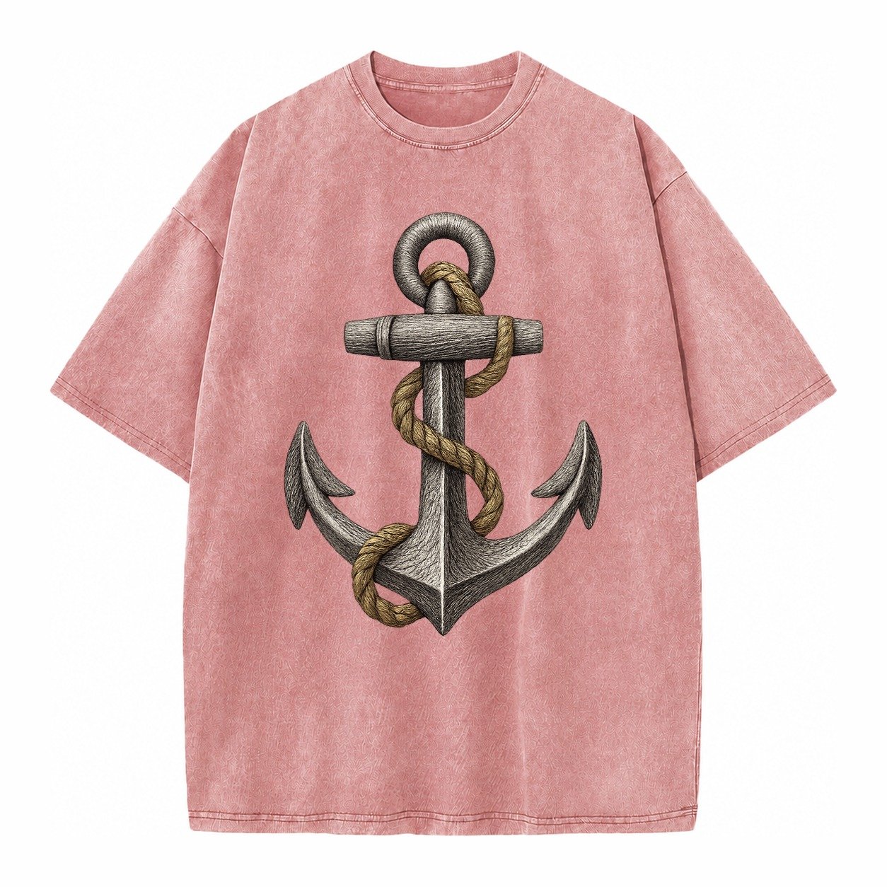 Anchor And Rope Vintage T-shirt – Dusty Rose