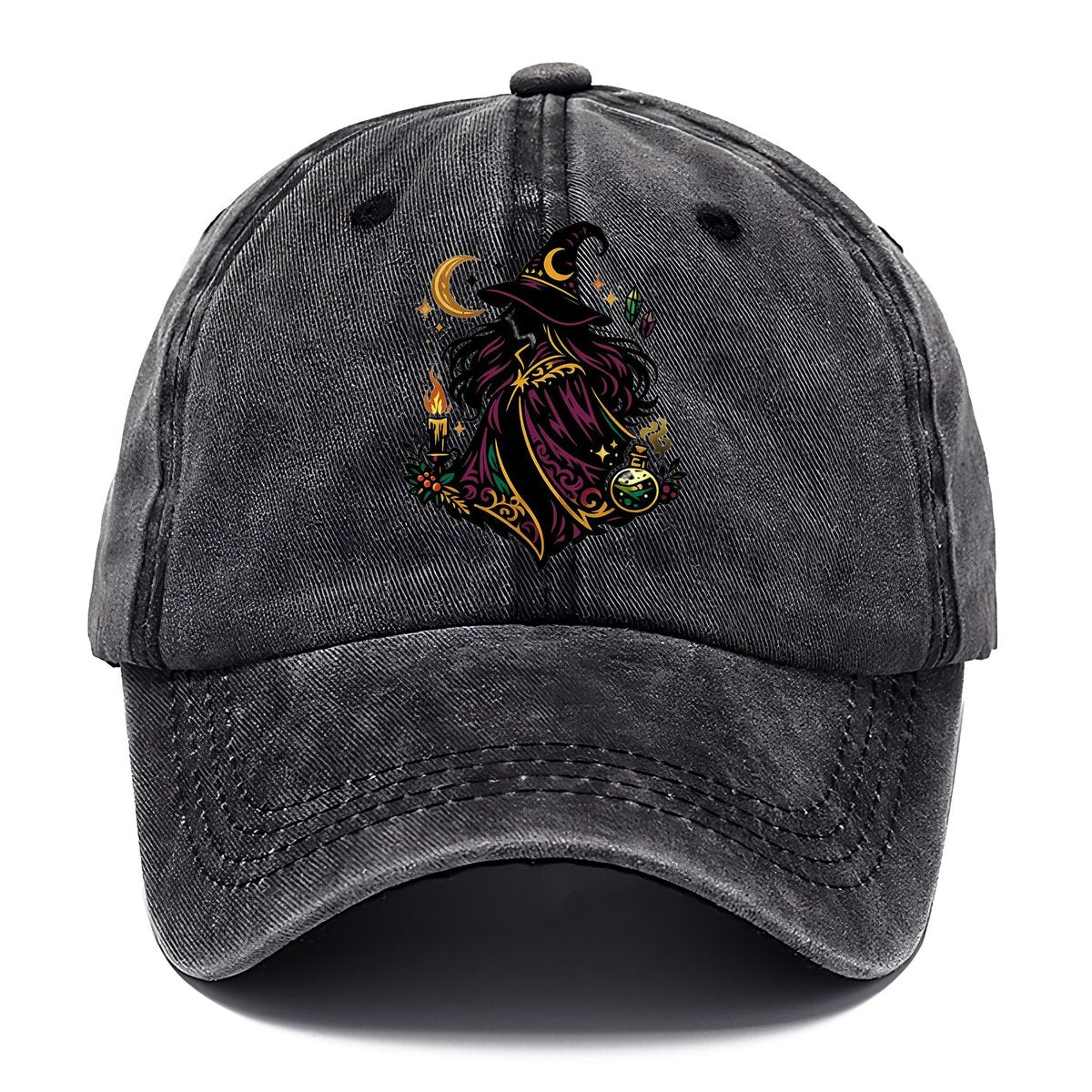Elegant Witch Moon Crystals Classic Cap – Graphite