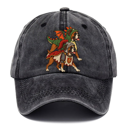 2 Boxers In Halloween Costumes Hdp 32 Parade Lineup Halloween Dog Parade Classic Cap – Graphite
