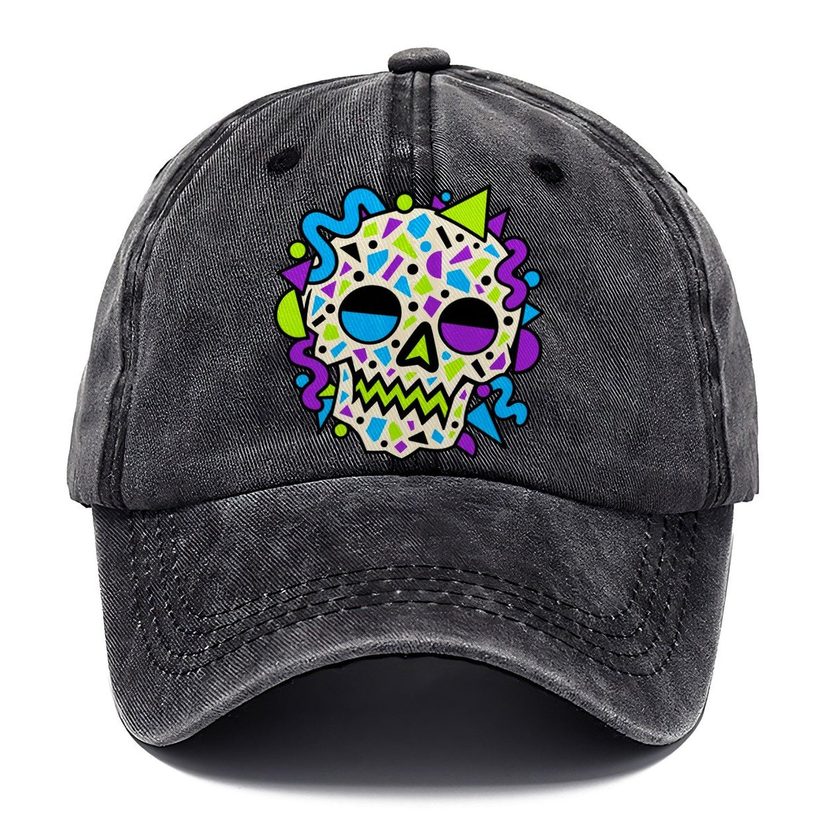 Confetti Skull Crazy Styles Classic Cap – Graphite
