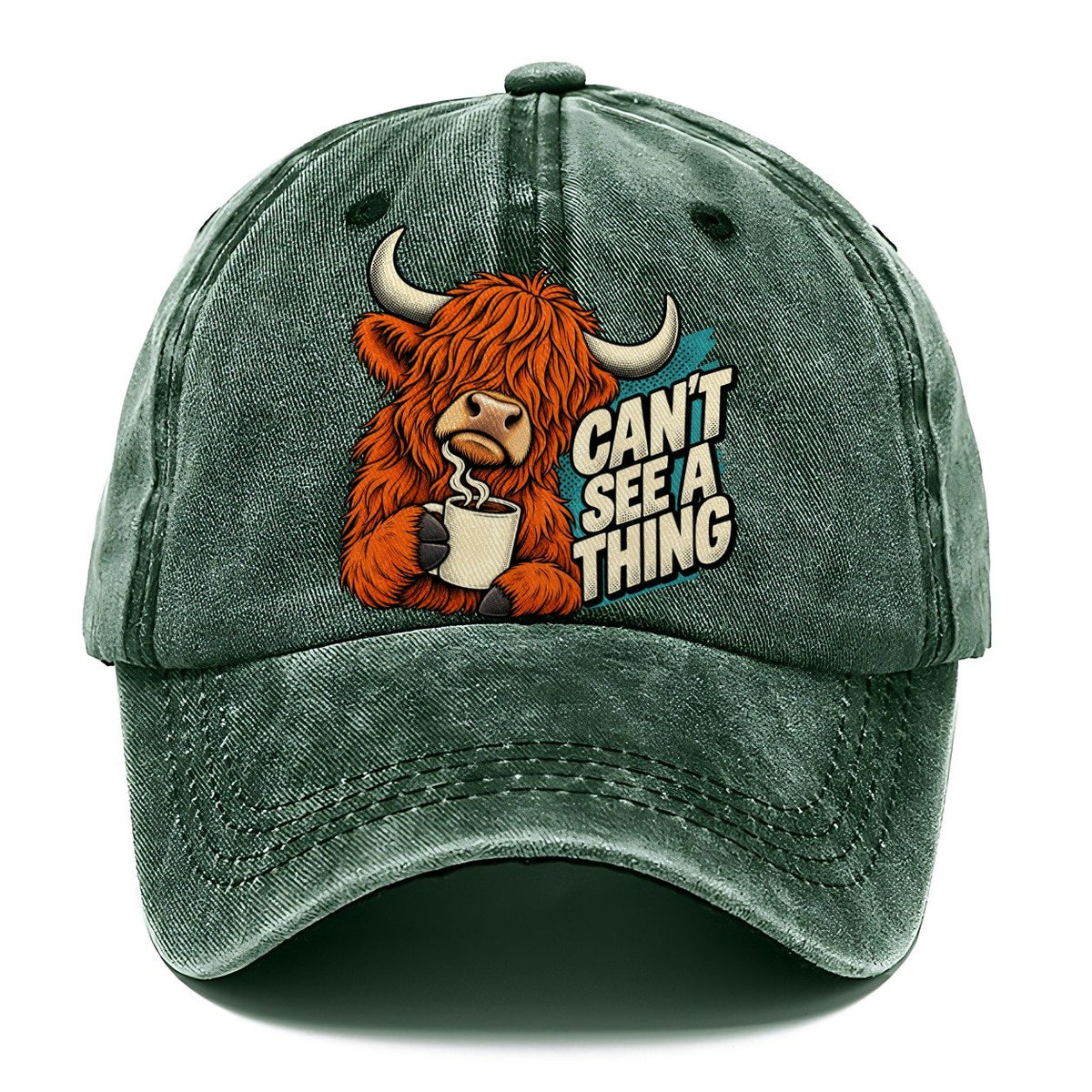 Can't See A Thing Cow Classic Cap – Forest Mist