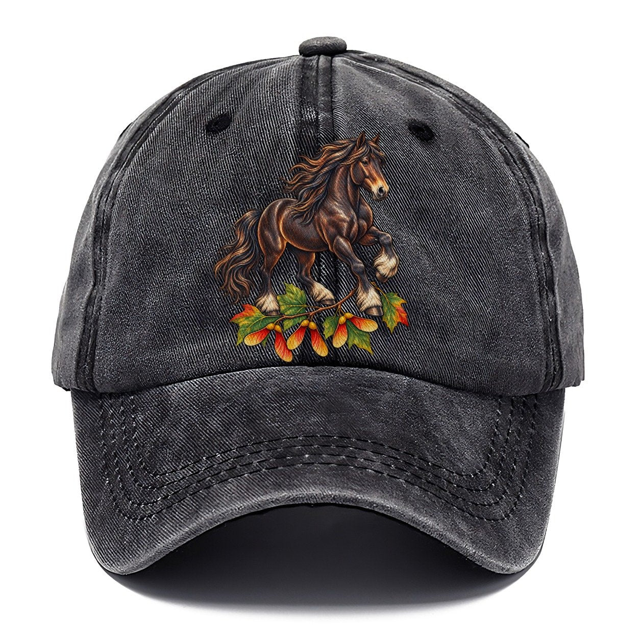 Canadian Horse And Sugar Maple Samaras Canada Cultural Icons Classic Cap – Graphite