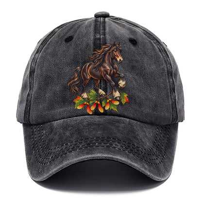 Canadian Horse And Sugar Maple Samaras Canada Cultural Icons Classic Cap – Graphite