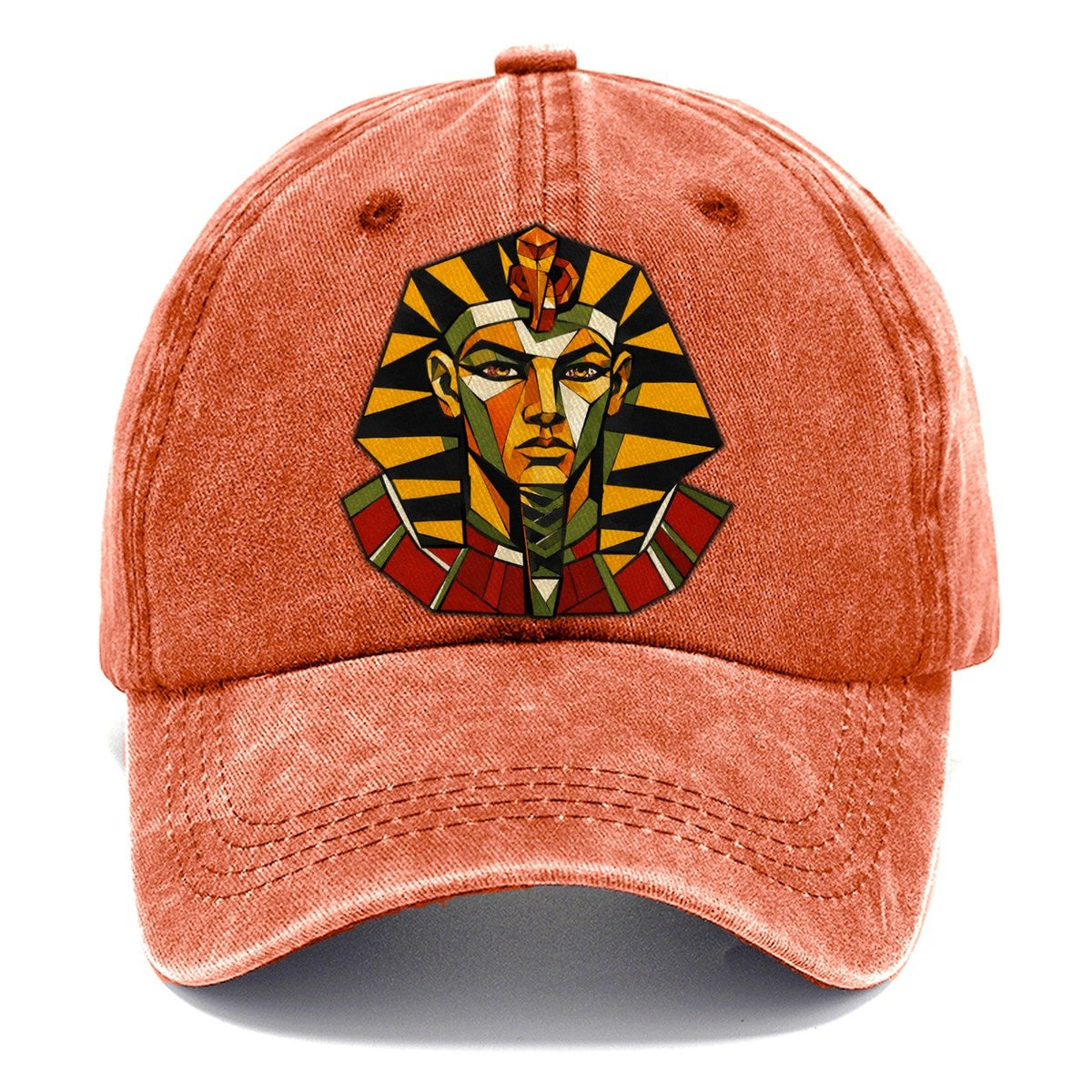 Pharaoh Nemes Portrait Classic Cap – Terracotta Clay