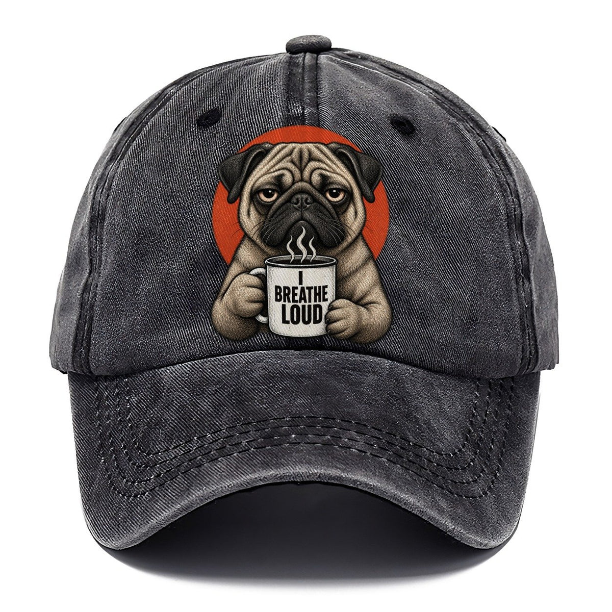 Pug Mug Truths Classic Cap – Graphite