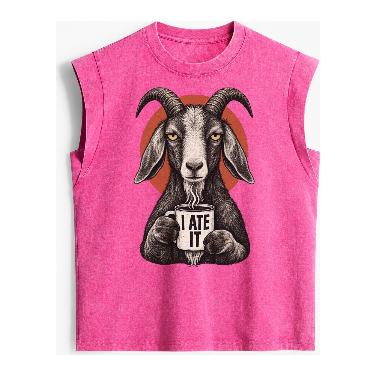 Goat Mug Truths Vintage Washed Tank – Pink