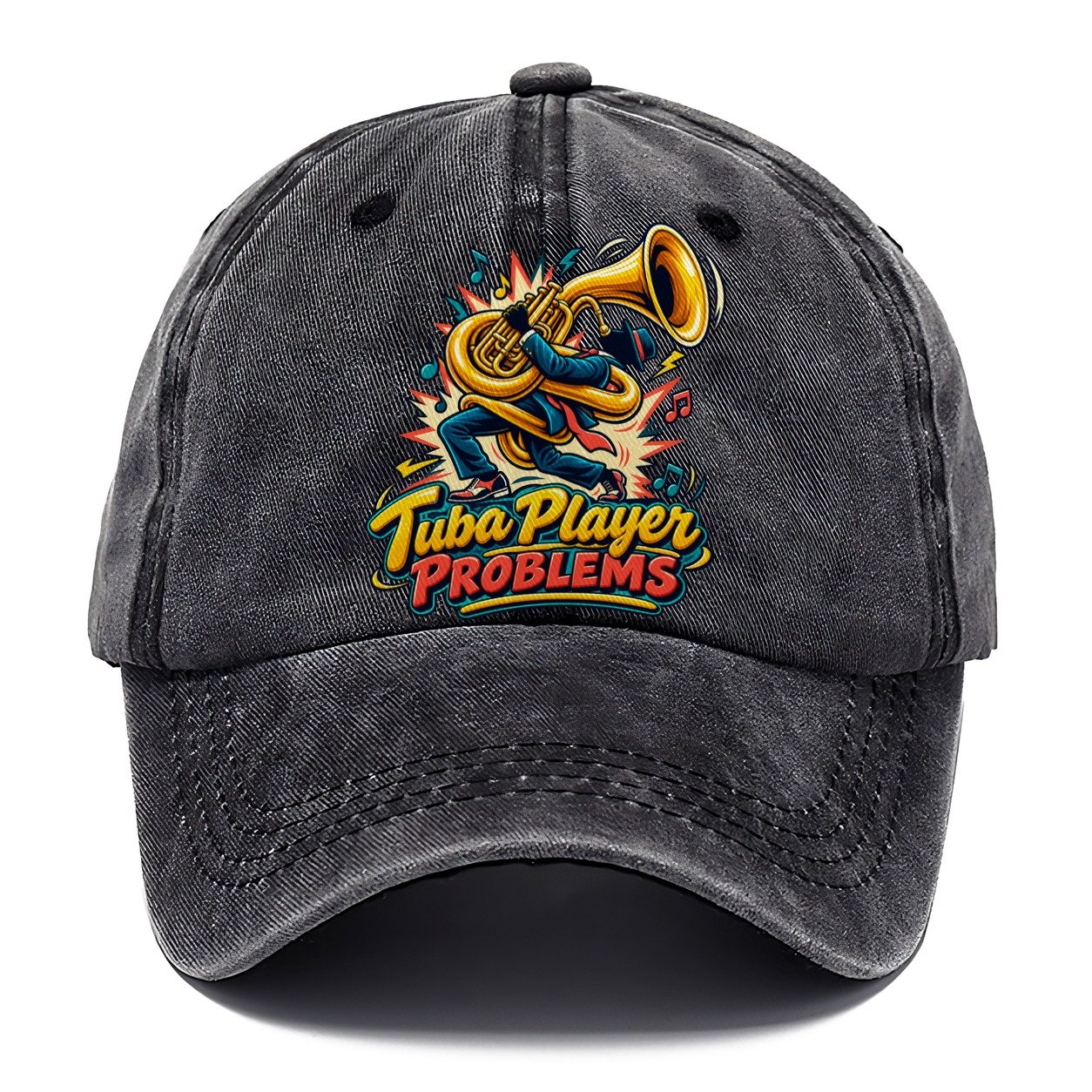 Tuba Player Problems Music Instruments Classic Cap – Graphite