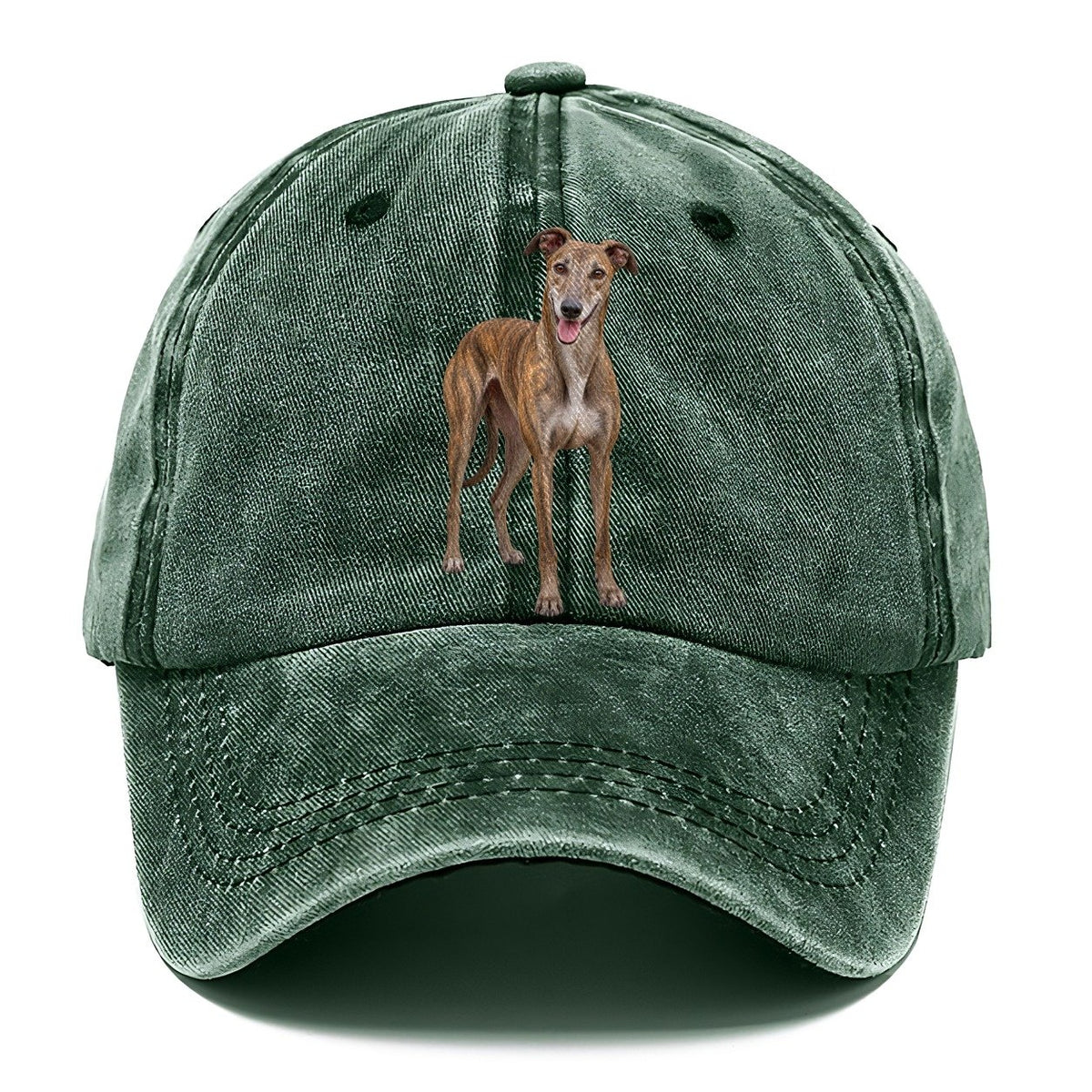 Greyhound Standing Top Breeds Classic Cap – Forest Mist