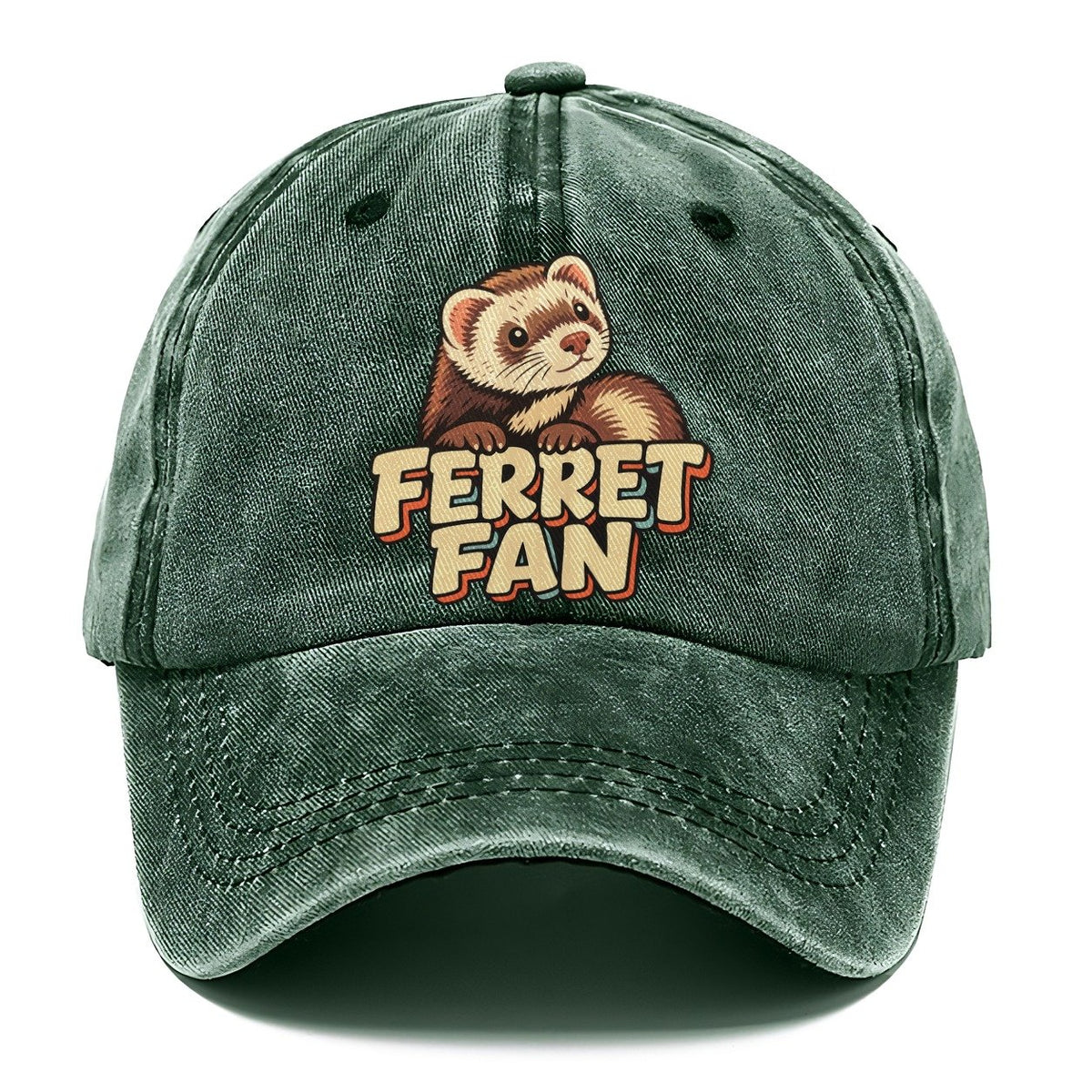 Ferret Fan Small Pet Logos Classic Cap – Forest Mist