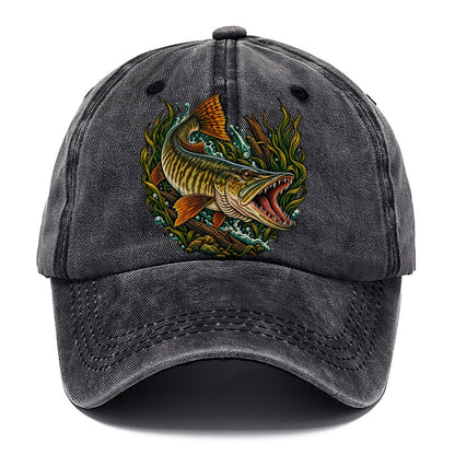 Muskie Ambush Fishing Club Classic Cap – Graphite