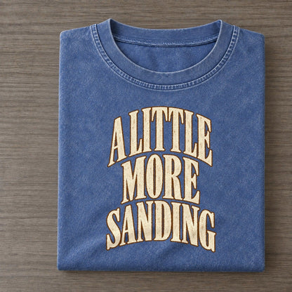 A Little More Sanding Character Club Vintage T-shirt – Washed Blue