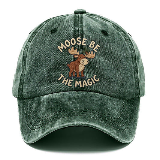 Moose Animal Puns Classic Cap – Forest Mist