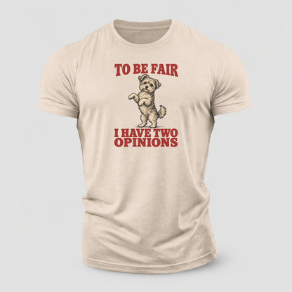 Yorkipoo Dog Declarations Cotton T-Shirt – Sand
