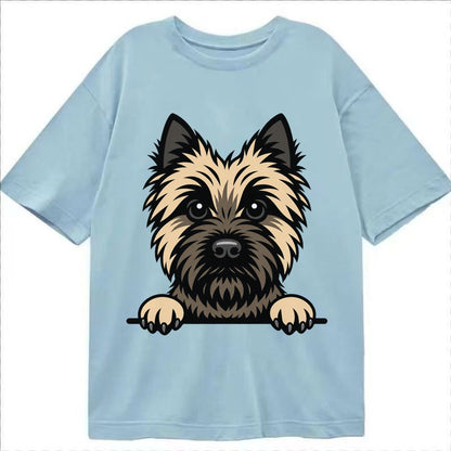 Cairn Terrier Wheaten Colored Pose Classic T-shirt – Light Blue