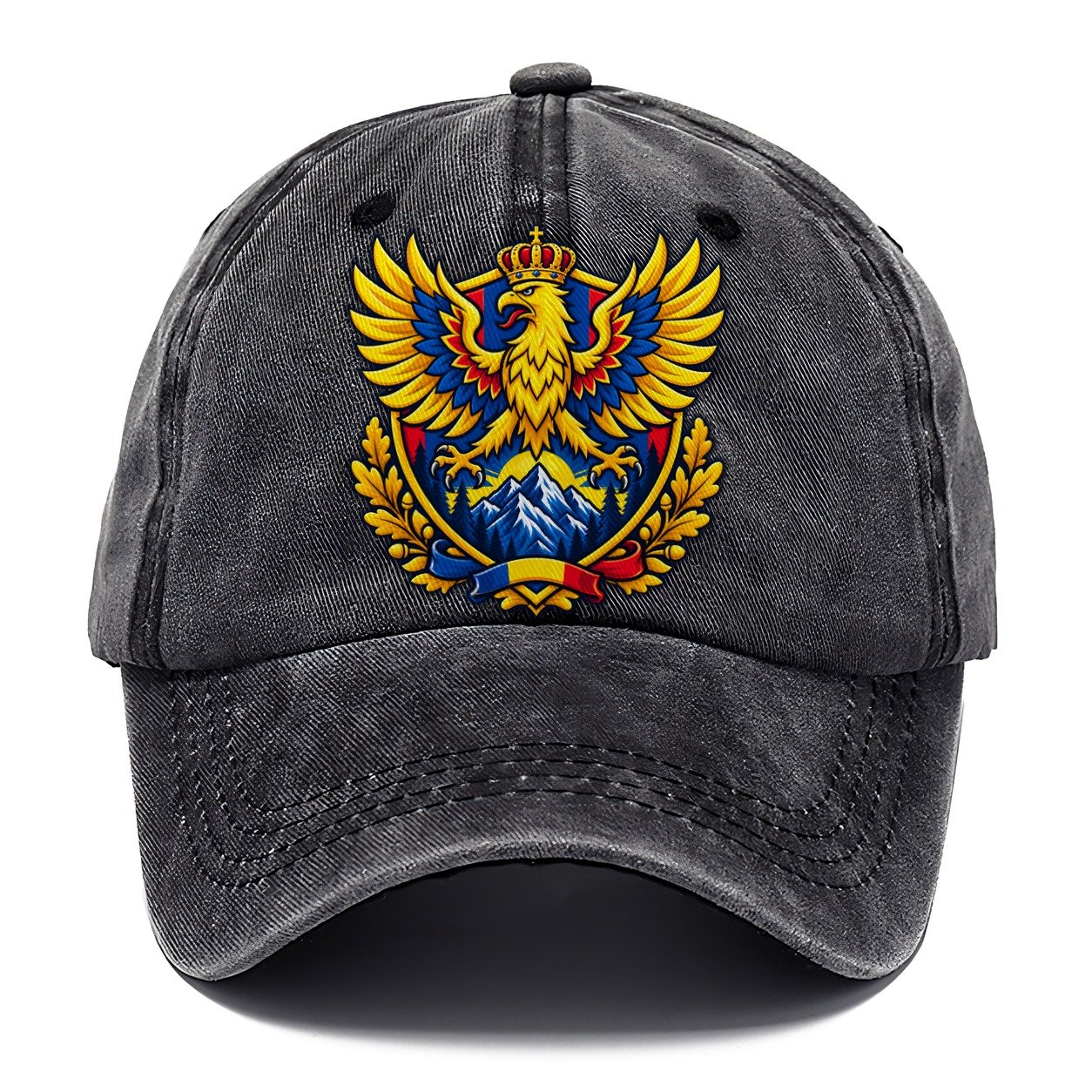 Romania Heraldic Crest Country Logos Classic Cap – Graphite