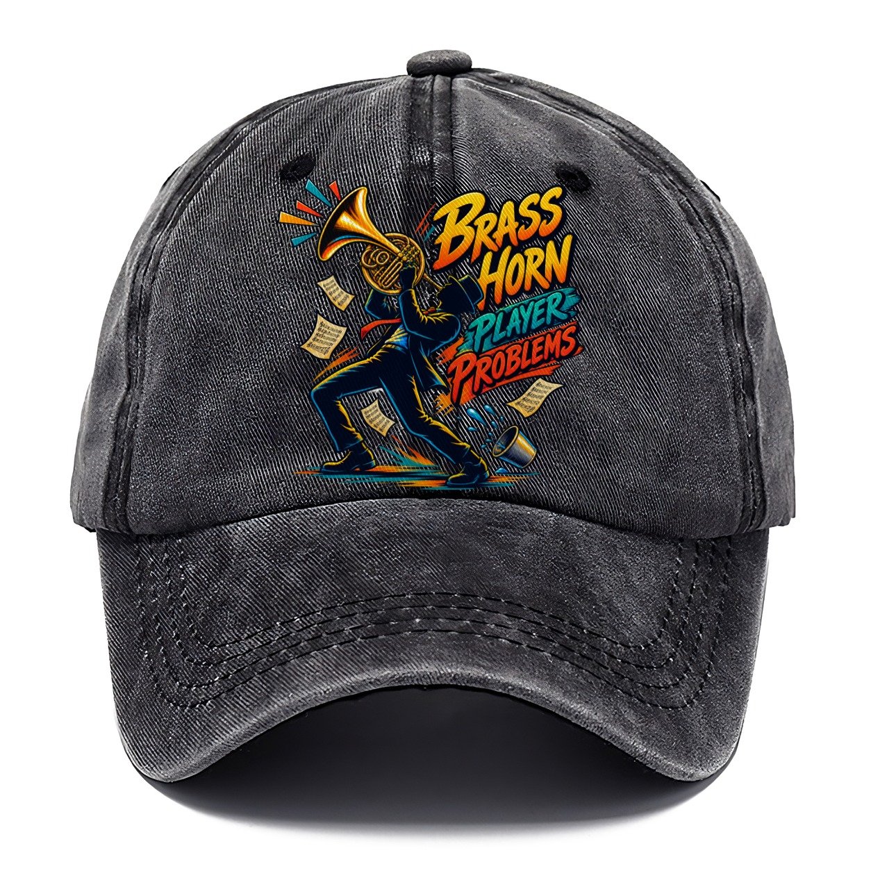 Brass Horn Player Problems Music Instruments Classic Cap – Graphite
