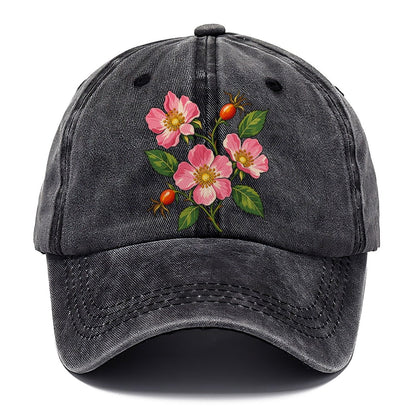Alberta Wild Rose Canada Cultural Icons Classic Cap – Graphite