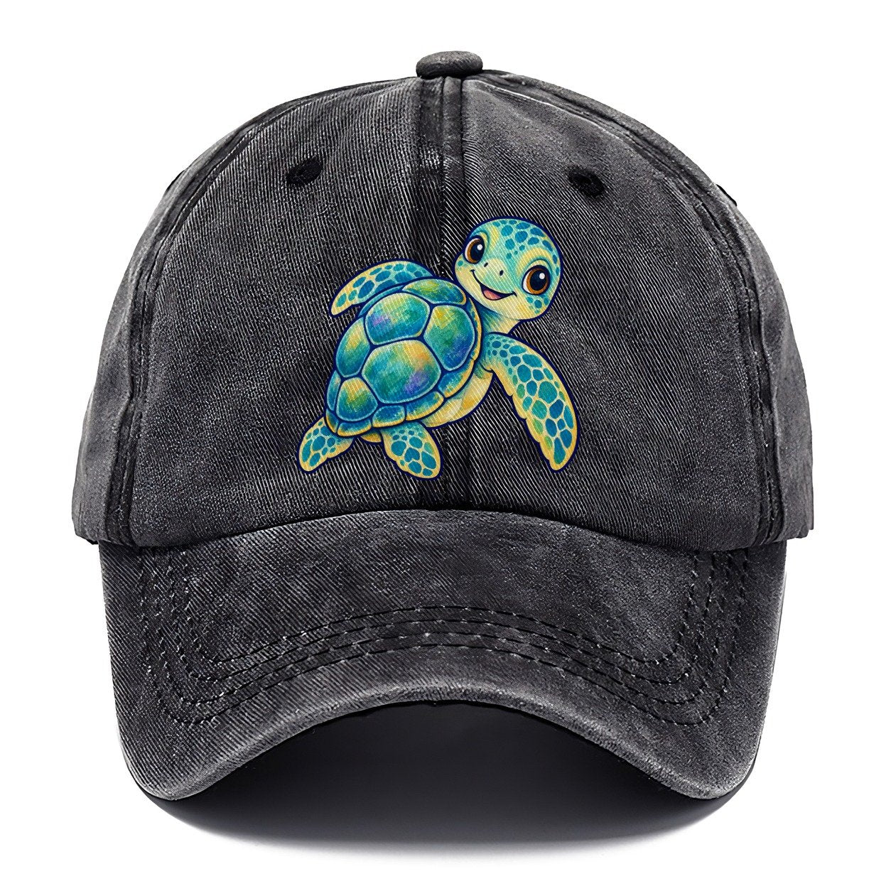 Sea Turtle Shell Turn Sea Sprite Classic Cap – Graphite