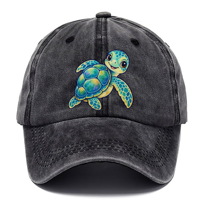 Sea Turtle Shell Turn Sea Sprite Classic Cap – Graphite