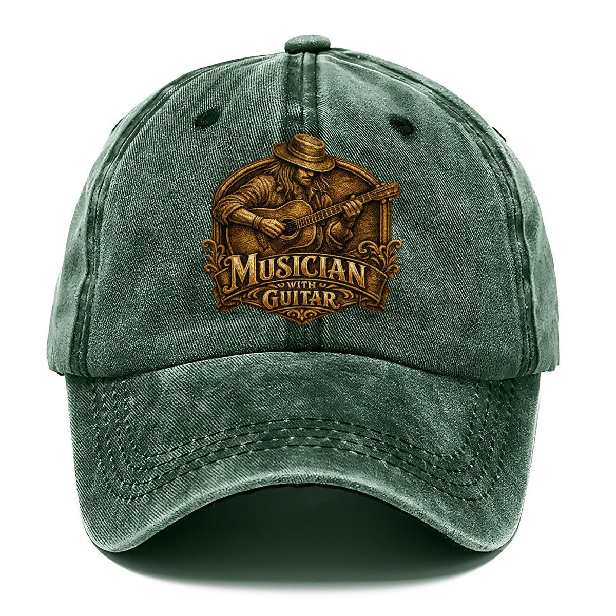 Musician with Guitar Classic Cap – Forest Mist