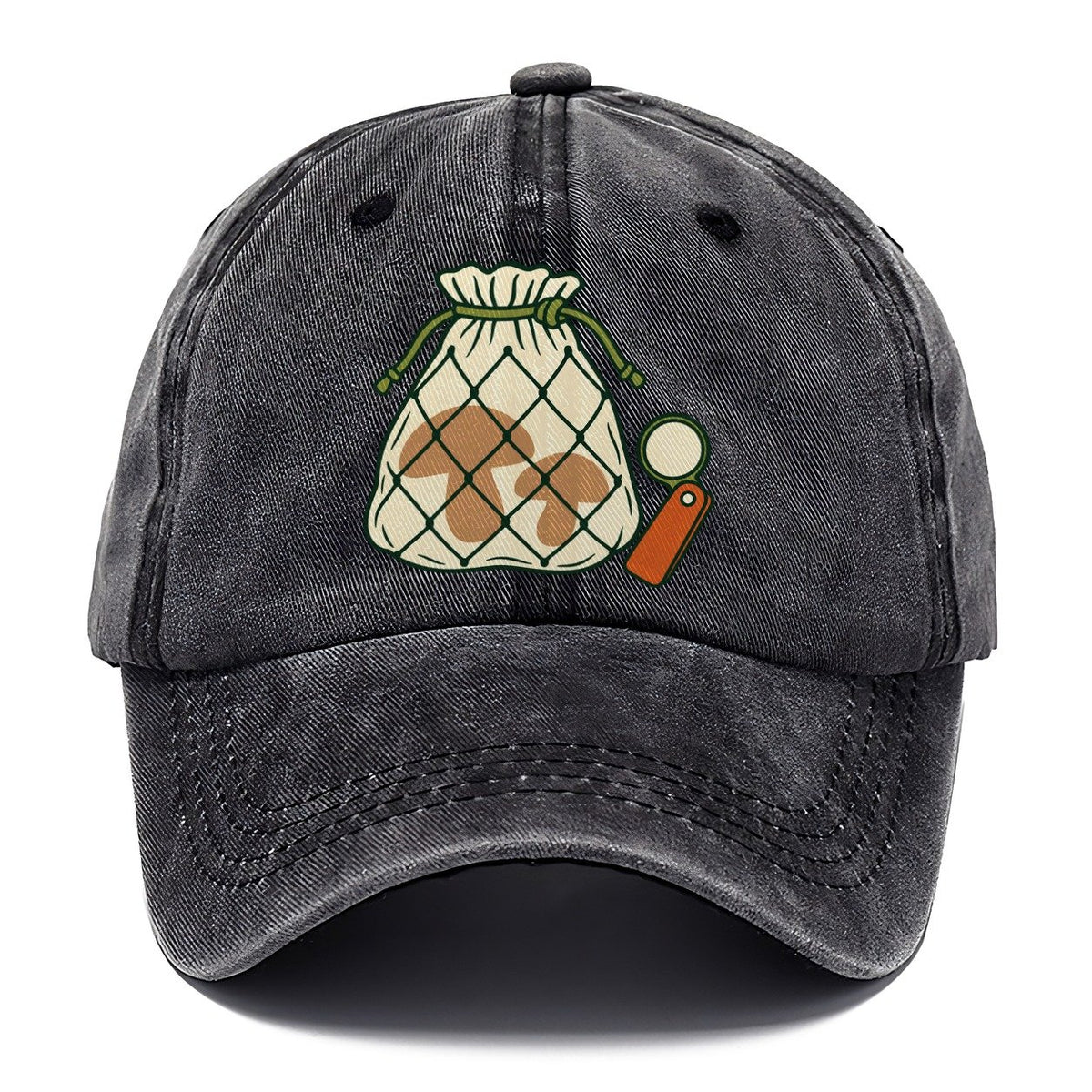 Mesh Bag And Hand Lens Foraging And Mycology Classic Cap – Graphite