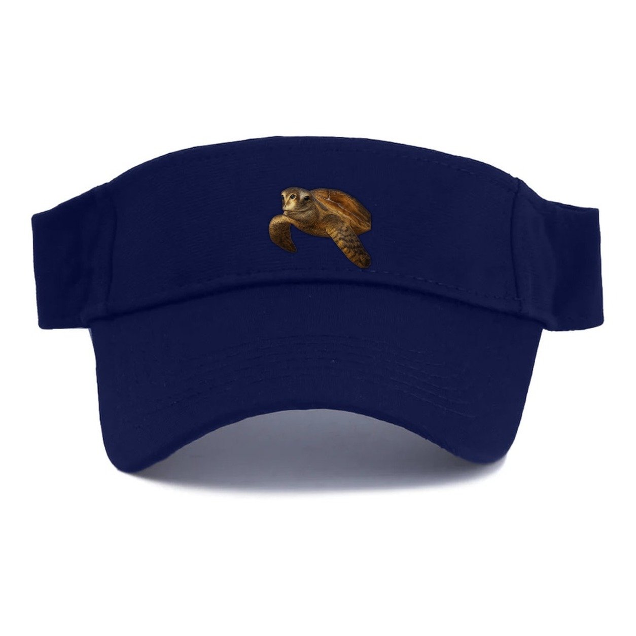 Sea Turtle Portrait Design Visor – Navy