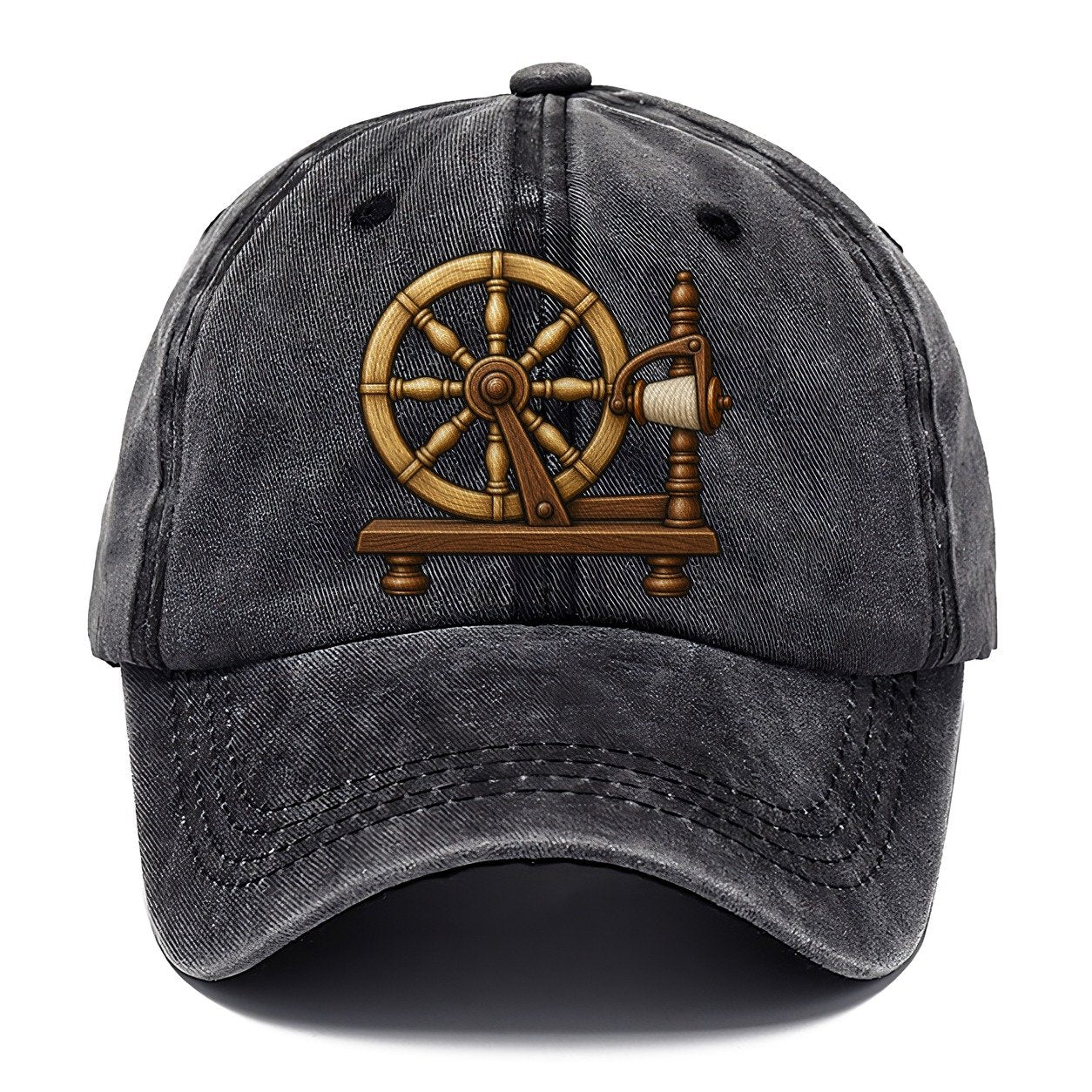 Heritage Spinning Wheel Yarn Crafts Classic Cap – Graphite