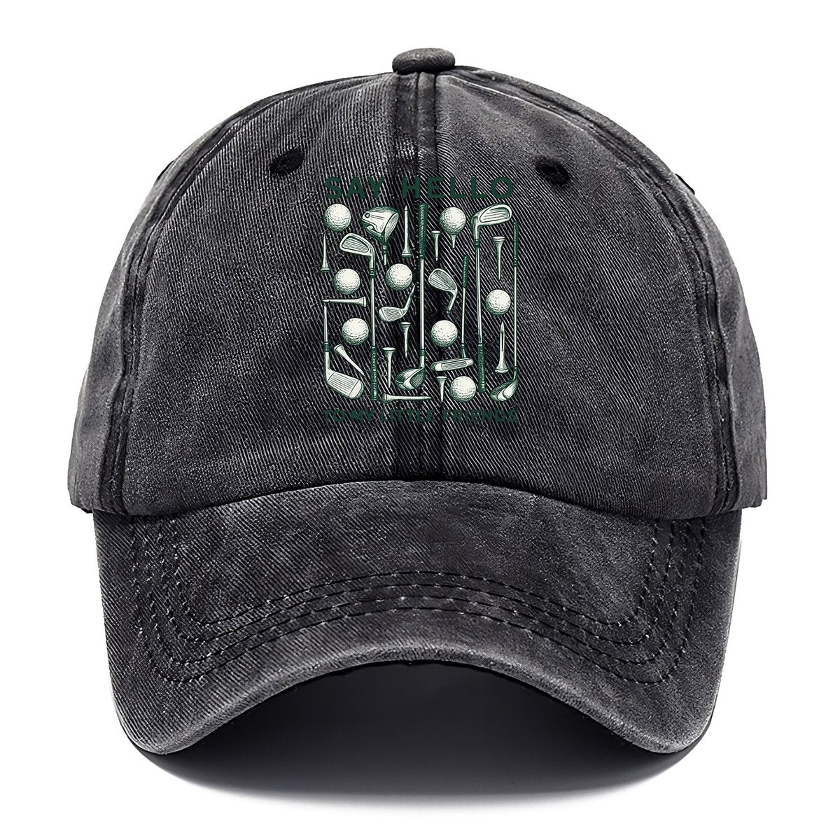 Say Hello Golf Friends Classic Cap – Graphite