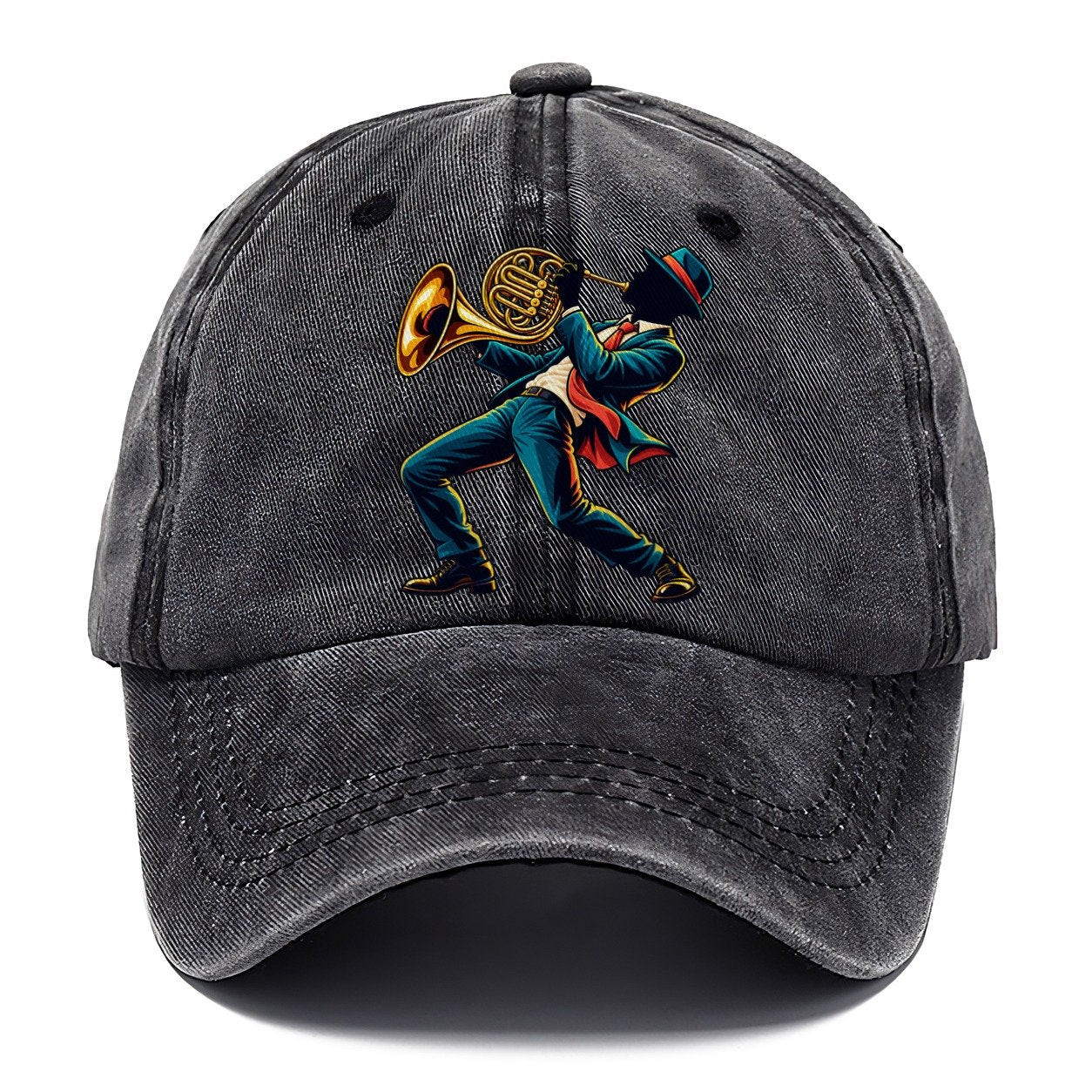 French Horn Icon Music Instruments Classic Cap – Graphite