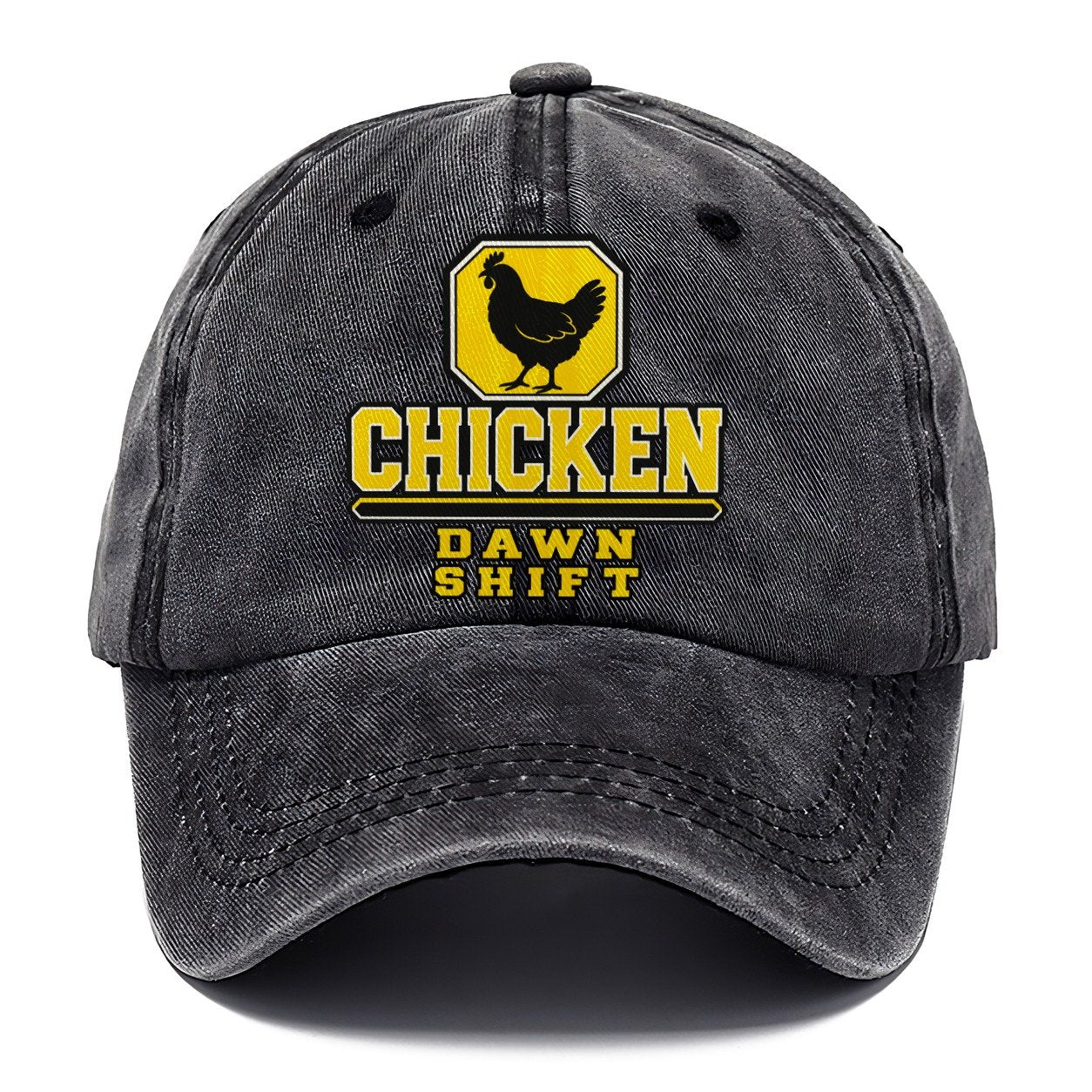 Chicken Dawn Shift Heavy Duty Classic Cap – Graphite