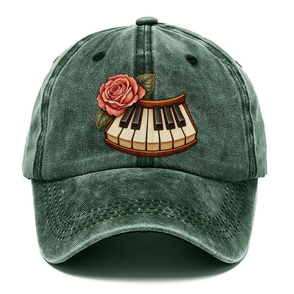 Piano And Garden Rose Character Club Classic Cap – Forest Mist