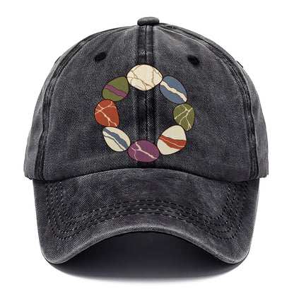 Tumbled Stone Colour Wheel Rocks And Minerals Classic Cap – Graphite