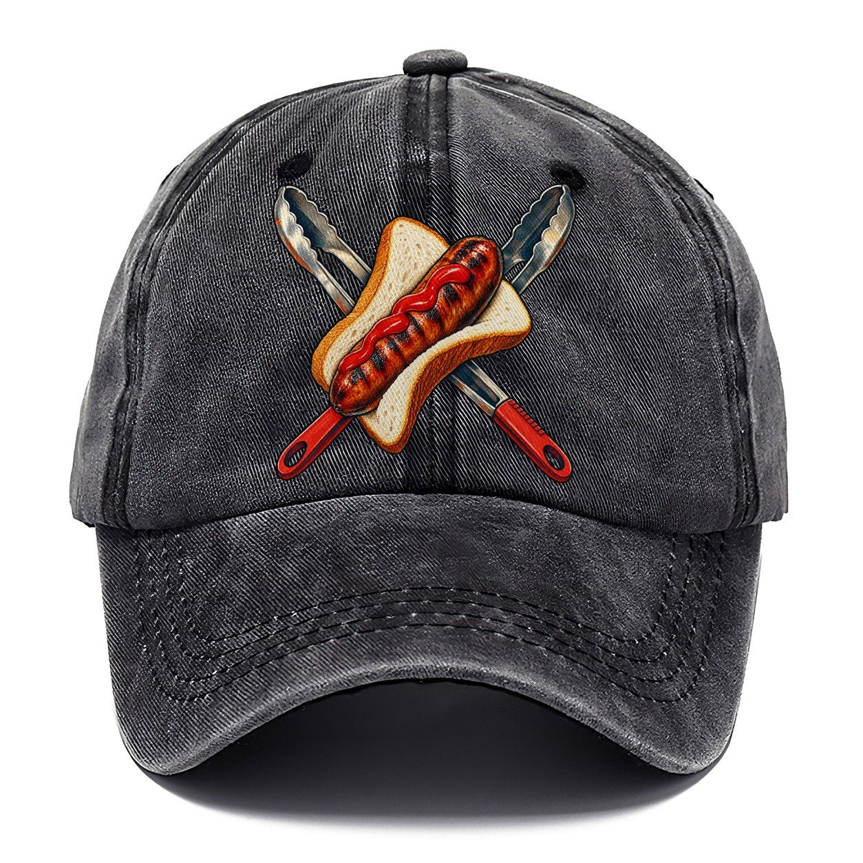 Sausage Sizzle Bread And Tongs Australia Cultural Icons Classic Cap – Graphite