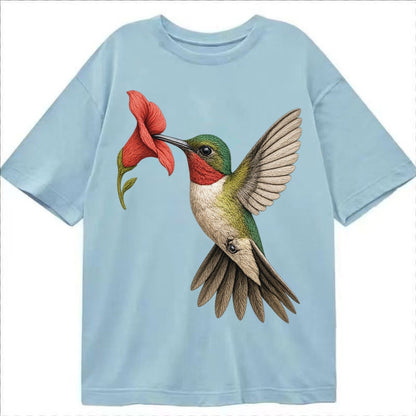 Hummingbird Harmony Classic T-shirt – Light Blue