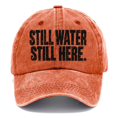 Still Water Still Here Fishing Club Classic Cap – Terracotta Clay