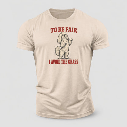 Maltese Dog Declarations Cotton T-Shirt – Sand