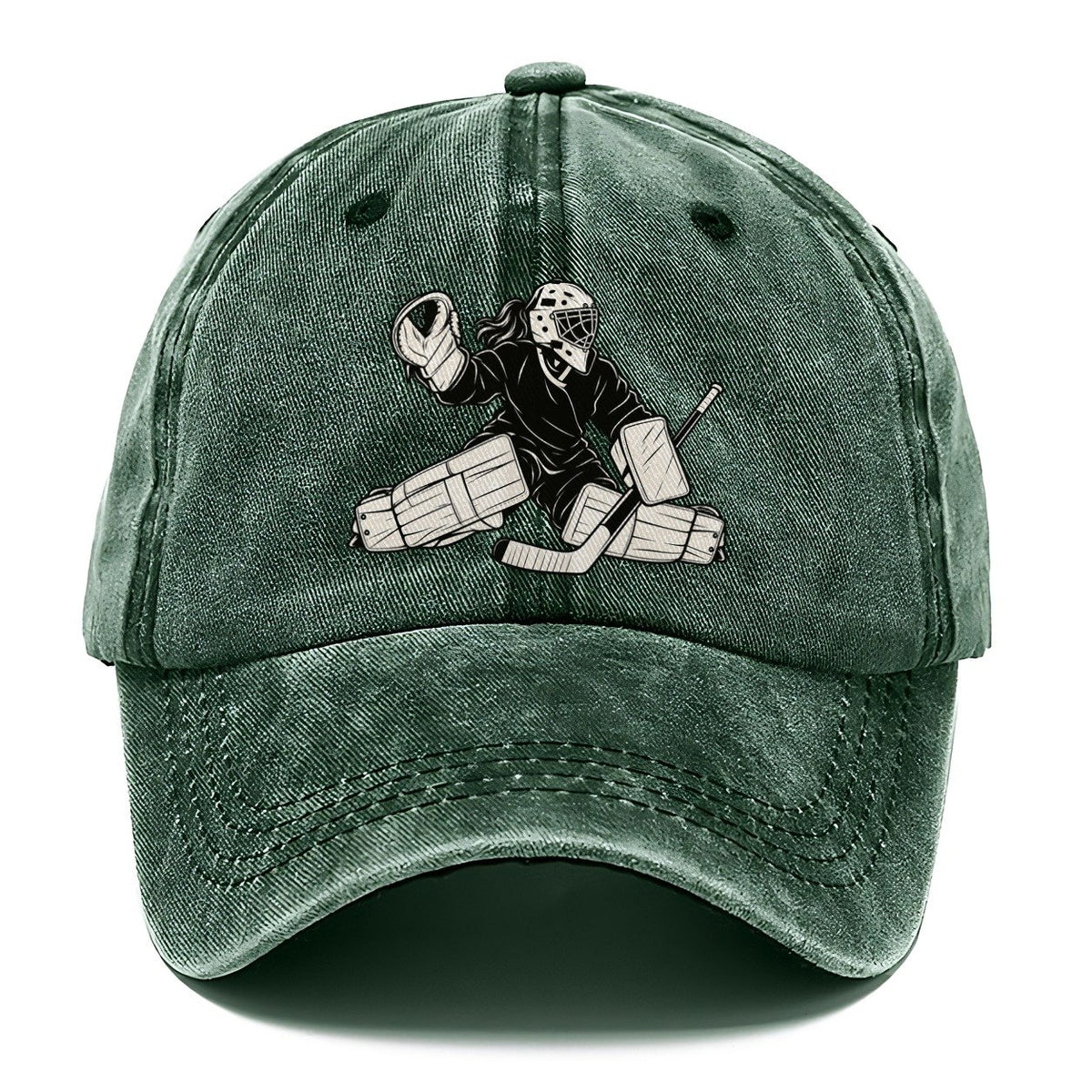 Female Hockey Goalie Classic Cap – Forest Mist
